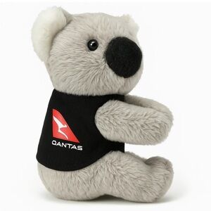 Qantas Magnetic Koala Plush Clip On Toy Airline Souvenir Collectible Australia